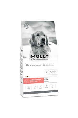 Molly Somonlu Orta ve Büyük Irk Yetişkin Köpek Maması 2 kg