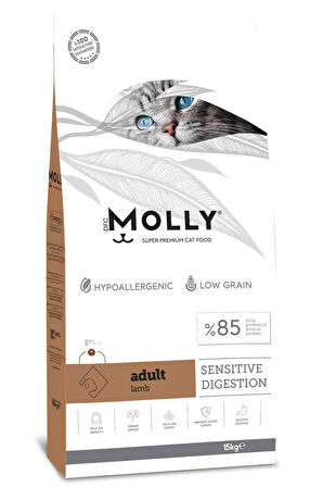 Molly Hipoalerjenik Kuzulu Yetişkin Kedi Maması 15 Kg