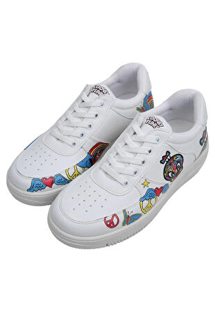 Dogo Tweety Love  Dogo Beyaz Kadın Sneaker