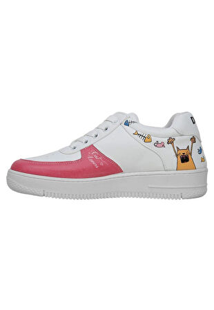 Dogo Cat Lovers Beyaz Kadın Sneaker
