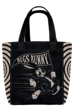 Dogo Kadın Vegan Siyah Large Tote Bag - Warner Bros What's Up, Bag! Tasarım