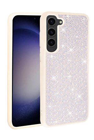 Galaxy S23 Plus Kılıf Parlak Taşlı Şık Tasarım Kapak 