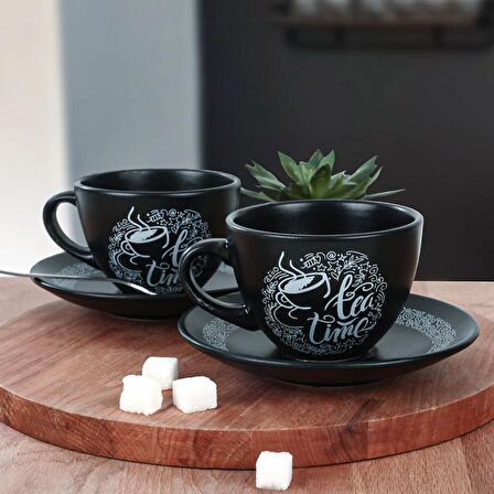 Keramika Vintage House Çay Fincan Takımı 12 Parça 6 Kişilik