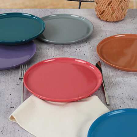 Keramika Nordic Mixed Pasta Tabağı 22 Cm 6 Adet - 406/620