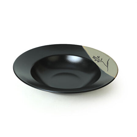 Keramika Trace Of Black Delta Makarna Tabağı 26 Cm 21487