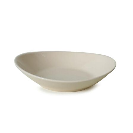 Keramika Krem Stella Yemek Tabağı 22 Cm 6 Adet 030