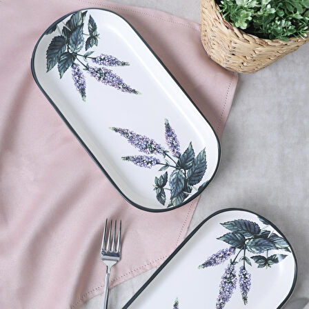 Keramika Çiçek Bahçesi Noyan Kayık Tabak 28 Cm 2 Adet 18939