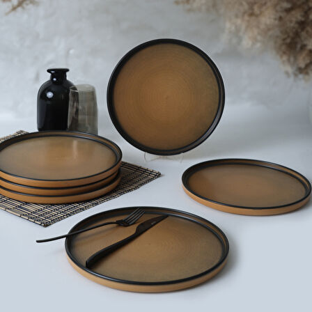 Keramika Vintage Skackable Servis Tabağı 27 Cm 6 Adet 21782