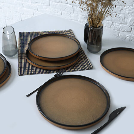 Keramika Vintage Skackable Servis Tabağı 27 Cm 6 Adet 21782