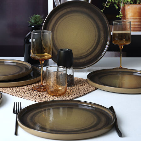 Keramika Vintage Vibe Skackable Servis Tabağı 27 Cm 6 Adet 21781