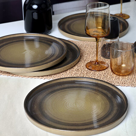 Keramika Vintage Vibe Skackable Servis Tabağı 27 Cm 6 Adet 21781