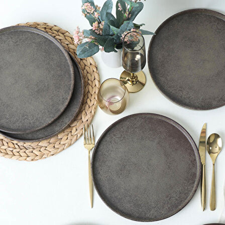 Keramika Vintage Stackable Servis Tabağı 27 Cm 6 Adet 21724