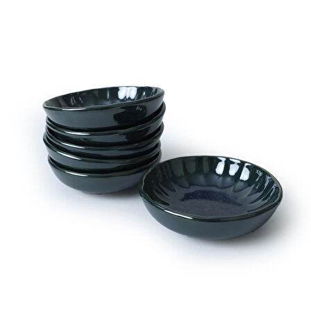 Keramika Zümrüt Sirius Çerezlik / Sosluk 12 Cm 6 Adet 