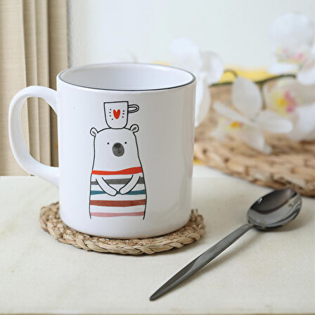 Keramika I Love Coffee Silindir Kupa 10 Cm