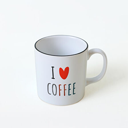Keramika I Love Coffee Silindir Kupa 10 Cm