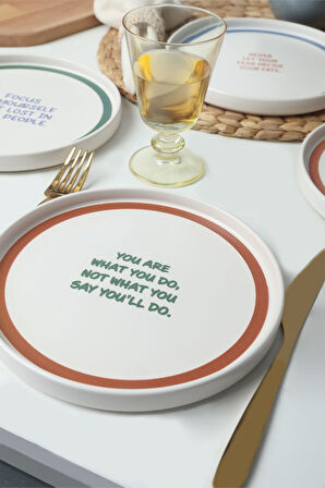 Keramika Motto Line Stackable Pasta Tabağı 21 Cm 4 Adet  22645-22731-35-36