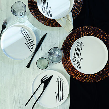 Keramika Dream & Cherrs Nordic Pasta Tabağı 22 Cm 4 Parça 22729-30