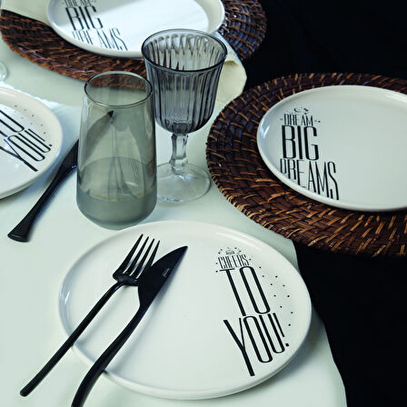 Keramika Dream & Cherrs Nordic Pasta Tabağı 22 Cm 4 Parça 22729-30