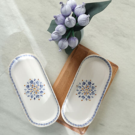 Keramika Sapphire Noyan Kayık Tabak 26 Cm 2 Adet 22745