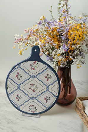Keramika Floral Waves Peynir Sunum Tabağı 26 Cm 22668