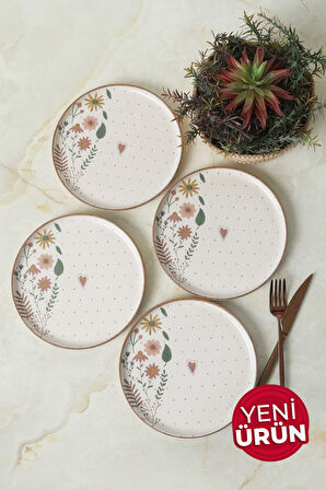 Keramika Soft Bloom Nordic Pasta Tabağı 22 Cm 4 Adet 22875