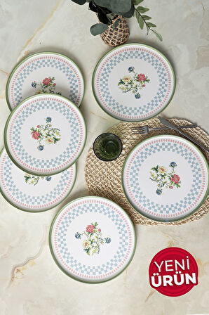 Keramika Rose Line Nordic Servis Tabağı 28 Cm 6 Adet 22911
