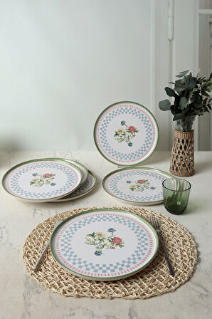 Keramika Rose Line Nordic Servis Tabağı 28 Cm 6 Adet 22911