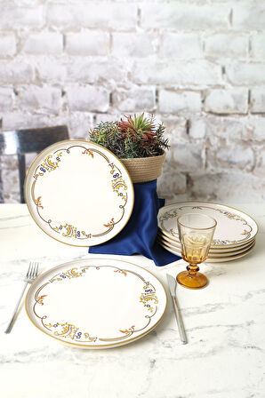 Keramika Bronze Bloom Nordic Servis Tabağı 28 Cm 6 Adet 22929