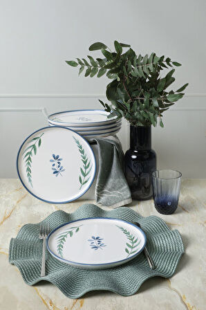 Keramika Daphne Nordic Pasta Tabağı 22 Cm 6 Adet 22923