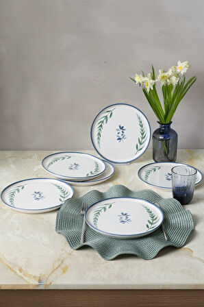 Keramika Daphne Nordic Pasta Tabağı 22 Cm 6 Adet 22923