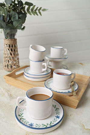Keramika Daphne Stackable Çay Takımı 12 Parça 6 Kişilik 22921-24