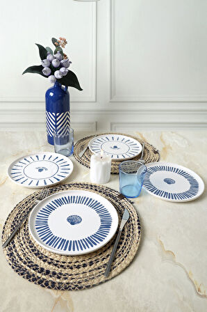Keramika Ocean Muse Nordıc Pasta Tabağı 22 Cm 4 Adet 22953-54