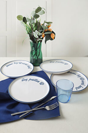 Keramika Ocean Muse Nordıc Pasta Tabağı 22 Cm 4 Adet 22951-52