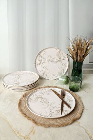 Keramika Softflora Nordic Servis Tabağı 28 Cm 6 Adet 22980