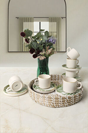Keramika Forest Stackable Çay Takımı 12 Parça 6 Kişilik 23053-54