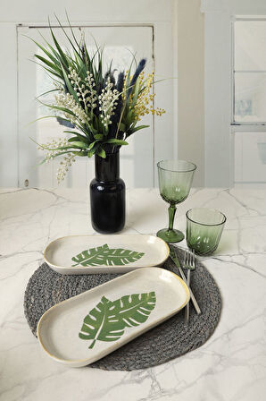 Keramika Forest Noyan Kayık Tabak 26 Cm 2 Adet 22727