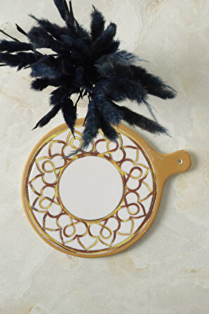 Keramika Worn Gold Peynir Sunum Tabağı 26 Cm 22968