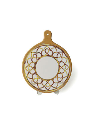 Keramika Worn Gold Peynir Sunum Tabağı 26 Cm 22968