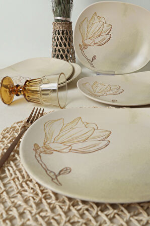 Keramika Vintage Bloom İsabella Servis Tabağı 30 Cm 6 Adet 22057