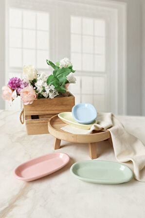 Keramika Mix Hitit Kayık Tabak 16 Cm 4 Adet 103-307-405-551