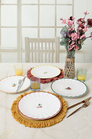 Keramika Fruit Feast Sirius Servis Tabağı 27 Cm 4 Adet 23108-09-10-11