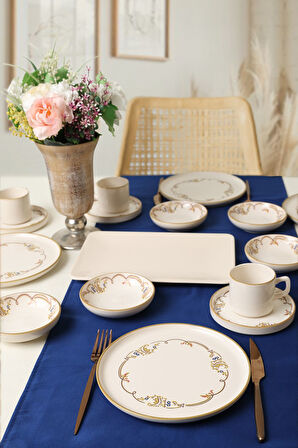 Keramika Bronze Bloom Kahvaltı Takımı 26 Parça 6 Kişilik 22927-29