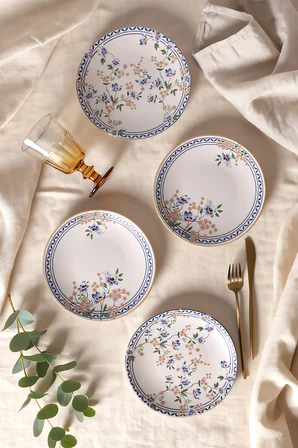 Keramika Botanica Pasta Tabağı 20 Cm 4 Adet 22015-16
