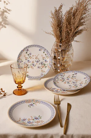 Keramika Botanica Pasta Tabağı 20 Cm 4 Adet 22015-16