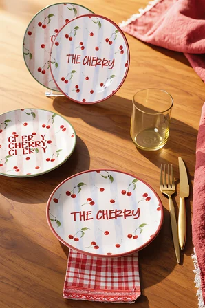 Keramika Cherry Ege Pasta Tabağı 20 Cm 4 Adet 23950-51