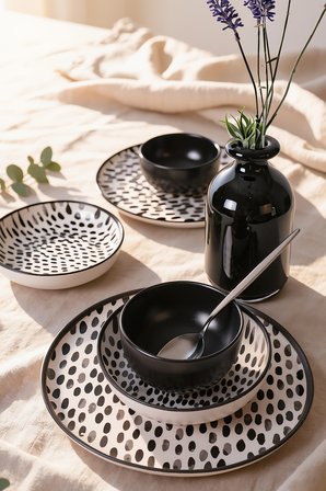 Keramika Shadow Nordic Yemek Takımı 6 Parça 2 Kişilik 21434