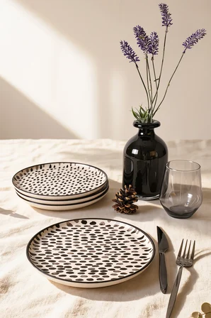 Keramika Shadow Nordic Pasta Tabağı 22 Cm 4 Adet 21434