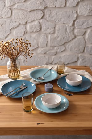 Keramika Blue Mix Yemek Takımı 6 Parça 2 Kişilik 031-413-420