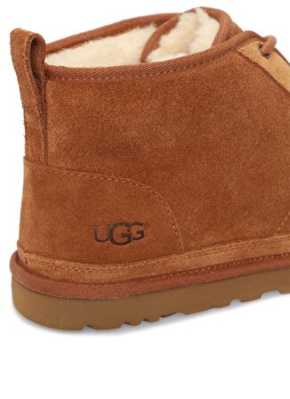UGG Yuvarlak Burun Kısa Topuk Bağcıklı Soğuk Havaya Dayanıklı Günlük Sarı Klasik Bot Süet