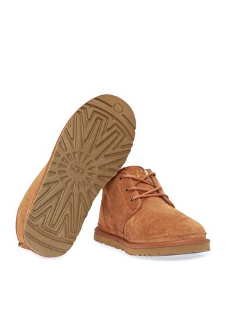 UGG Yuvarlak Burun Kısa Topuk Bağcıklı Soğuk Havaya Dayanıklı Günlük Sarı Klasik Bot Süet